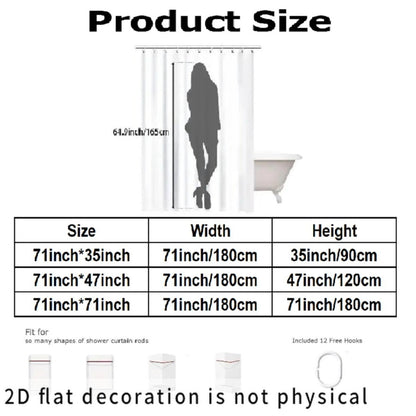2D Flat, 2D Flat, 2D Flat Shower Curtain 1pc, Ancient Cat Koi Pond Scene Shower Curtain, Multi-Size Options, Polyester Comfortable Fabric, Light Luxury Space, Creating a Dreamy Healing Atmosphere, Building a Warm And Relaxed Space