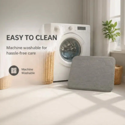 Two-piece set of bath mat and toilet mat, water-absorbent and quick-drying, non-slip, Bath Mats For Bathroom