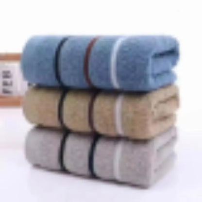 Soft Water Absorbent Bath Towel, 3 Counts/set Striped Pattern Bath Towel, Household Bathroom Supplies for Home Hotel Salon Dormitory, Super Absorbent Towel, Striped Towels