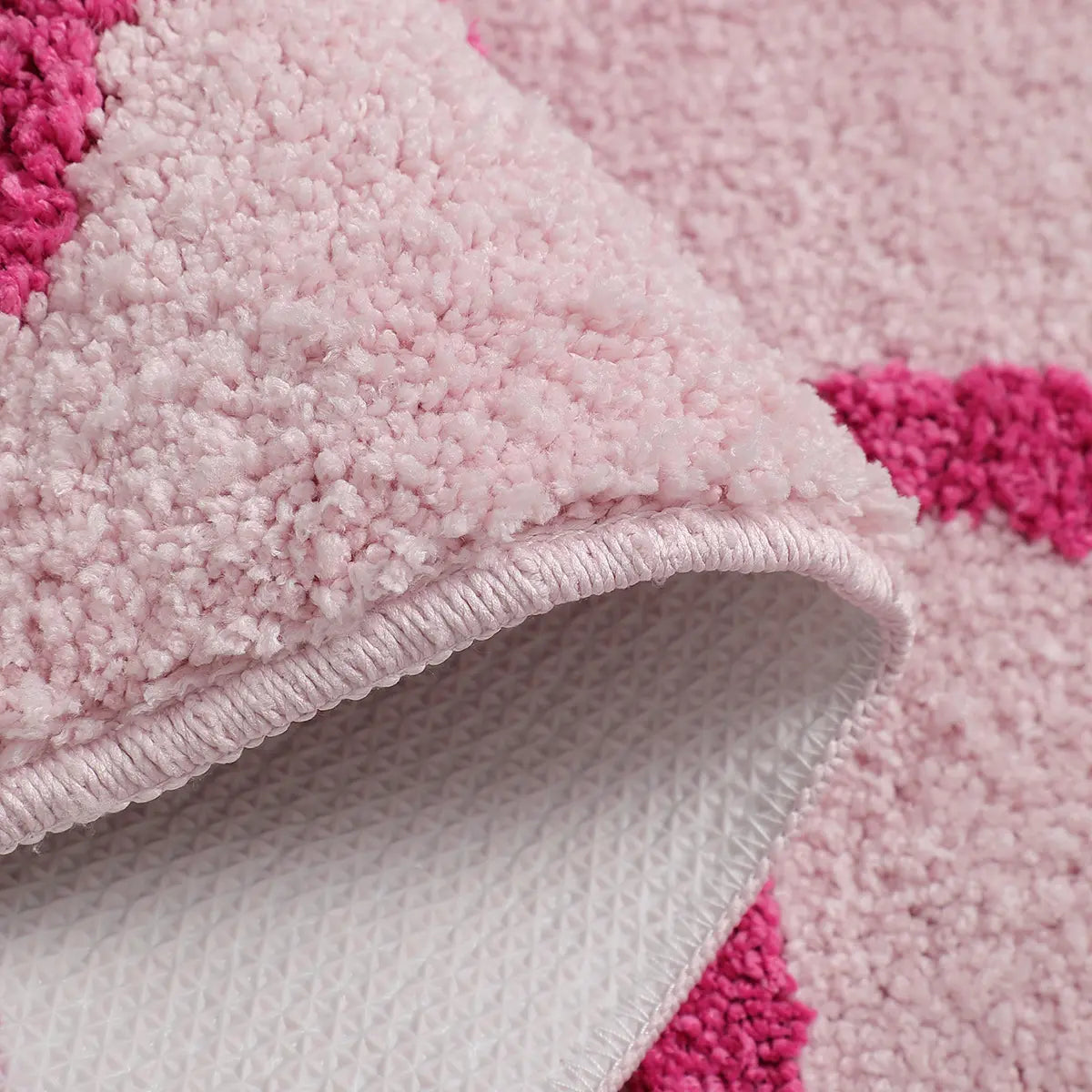 Bold Pink Humor Rectangle Bath Mat - Fun Get Naked Art Novelty Print Bathroom Decor, 32"x20" Non-Slip, Machine Washable, Soft Absorbent for Bathroom Floor, Tub