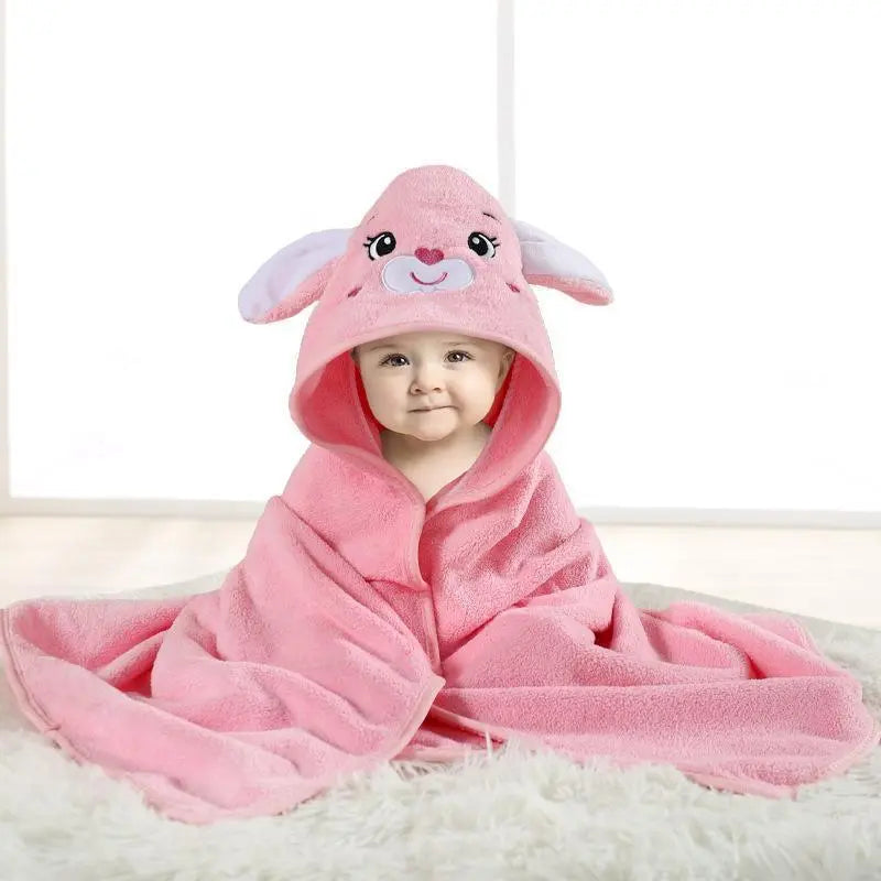Premium Ultra Soft Absorbent Bath Towel 31.5×31.5 Inch / 80×80cm, Breathable Adorable Animal Pattern Towel, Multi-Purpose All-Season Essential