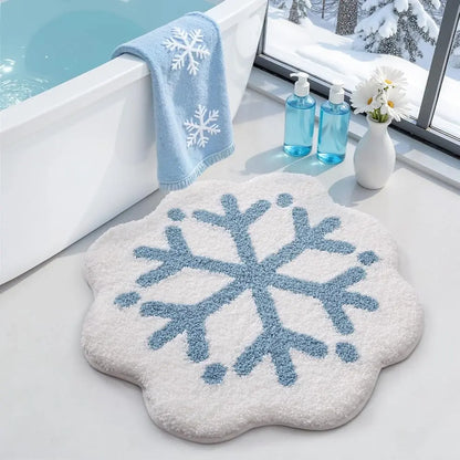 LUMI Thick Ocean Shell Beach Bathroom Rug, Non-Slip Ultra Soft Washable Absorbent Quick Dry Microfiber Mat, 20"x35" for Shower Floor, Bathroom Decor